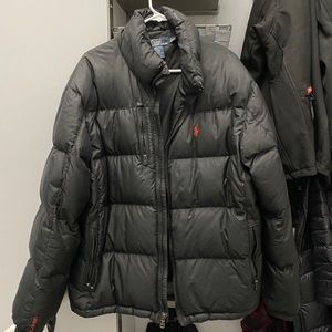 ❄️ Men’s Polo Black Puff Jacket